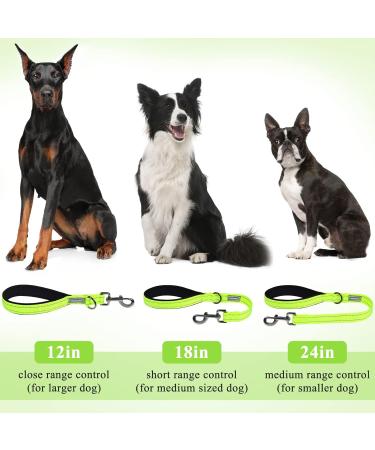 Vivaglory Short Dog Leash - 46 cm Neon Yellow Training Line for Medium & Large Dogs - Buy Online on GoSupps.com
