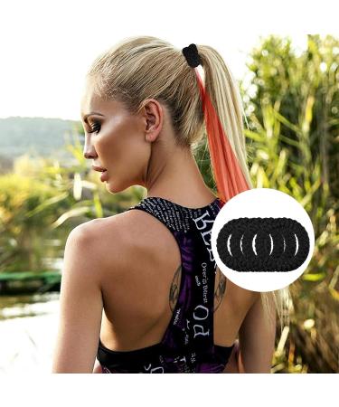 20 Pieces Seamless Hair Elastics Stretch Hair Ties Ponytail Bands Thick Cotton Hair Bands No Crease No Break No Slip for Thick Heavy and Curly Hair (Multicolor) - Buy Online on GoSupps.com