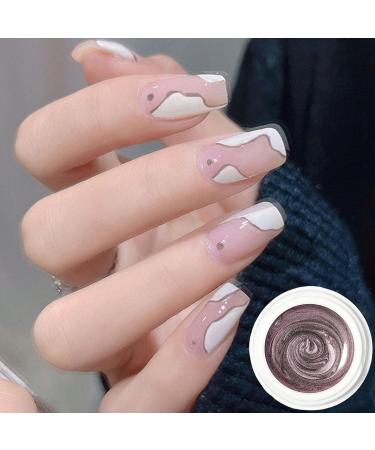 MetallicPainting Gel Nails Gold Silver Gel Nail Polish MetallicMirror MetallicGel Nail Polish Metal Painting Gel Silver Gel For Nails Soak Off UV/LED Salon Rose Gold - Buy Online on GoSupps.com