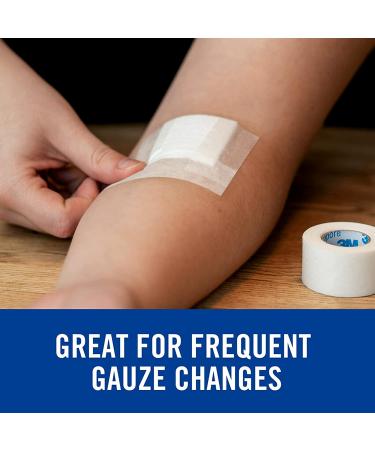 Nexcare Gentle Paper First Aid Tape 1 in X 10 Yds - 2 Pack Bilingual - Ideal for Gauze and Dressing Securing - Buy Online on GoSupps.com