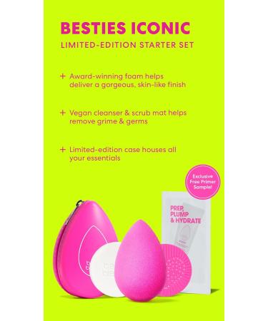 Beautyblender - Besties Iconic: Blending Sponge + cleanser + scrub matt for Precise Application and Perfect Blend - Buy Online on GoSupps.com