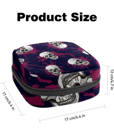 Menstruation Pad Bag with Zipper - Stylish & Functional Napkin Bag for Women & Girls | Collectible Designs - Buy Online on GoSupps.com