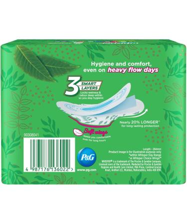 Whisper Ultra Clean Sanitary Pads XL - Pack of 8 Napkins for Women - Buy Online on GoSupps.com