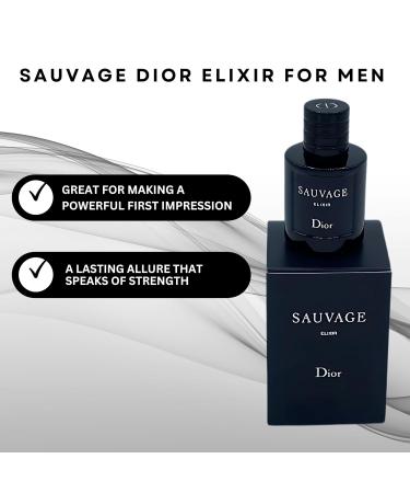 Sauvage Elixir by Christian Dior for Men 75ml/0.25oz Parfum 0.25 Fl Oz (Pack of 1) - Buy Online on GoSupps.com