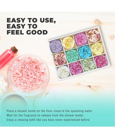 Floroma Aromatherapy Shower Steamers Variety Set - 12 Shower Bombs with Essential Oils for Relaxation. Perfect Shower Melts Gift for Women. Home Spa Shower Fizzies - Buy Online on GoSupps.com