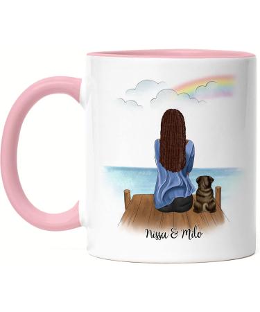 Personalized Pink Dog Mom Mug | Unique Gift for Dog Lovers & Owners | Kiddle-Design - Buy Online on GoSupps.com