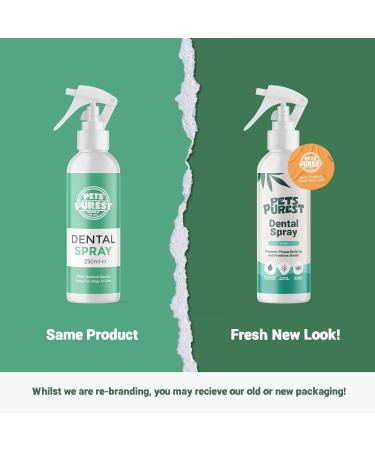 Pets Purest Breath Freshener & Dental Teeth Cleaning Spray - 100% Natural Mouthwash for Dogs & Cats - 250ml - Buy Online on GoSupps.com