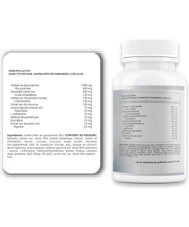 Healthy Fusion No+Douleur | Traitement anti-inflammatoire puissant | Soulage la douleur et r g n re les articulations | Curcuma Glucosamine Chondro tine | Formule efficace | 90 g lules - Buy Online on GoSupps.com