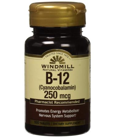 Vitamin B-12 TABS 250 MCG WMILL Size: 100