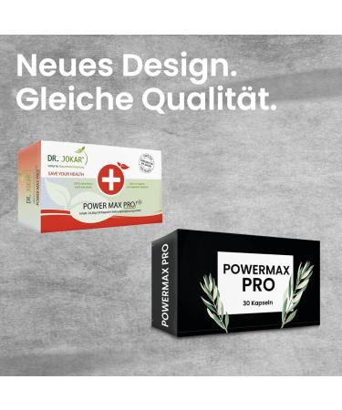Powermax Pro - High-Dose Energy & Strength Capsules with L-Arginine & Zinc for Fertility | 30 Premium Quality Pills from Germany - Buy Online on GoSupps.com