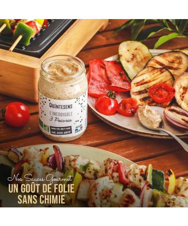 Set of 3 Gourmet Sauces - 1 Aioli Sauce 1 B arnaise Sauce & 1 Sauce 3 Peppers - Gourmet & Healthy Flavors - Organic & French - Buy Online on GoSupps.com
