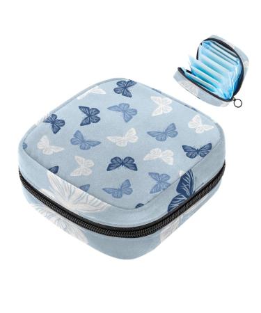 Women's binding bags Colorful butterflies ladies tampon storage bag Tampon storage bag zip pockets menstrual tied bags multi10