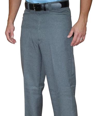 Smitty | BBS-377 | Flat Front Combo Pants | Western Cut Pockets | Baseball Softball | Umpire's Choice! Heather Grey 32