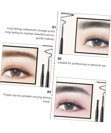 Balacoo 3pcs 2 1 Eyebrow Makeup Tools Mechanical Pencil Eyeliner Pencil Automatic Rotating Pencil To Rotate 1 count (Pack of 1) Greyx3pcs - Buy Online on GoSupps.com