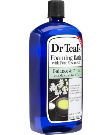 Dr Teal's Matcha Green Tea Foaming Bath - Pack of 3 34 Oz ea - Antioxidant Rich Formula for Balanced Skin and Calm Mind - Relieve Stress and Sore Muscles with Long Lasting Bubbles - Buy Online on GoSupps.com