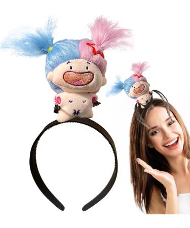 Doll Hairband - Cartoon Plush Hairband Doll Headband | Cute Hairhoops for Styling Makeup Fashion Plush Doll Hairband for Girls Kids Pisces - Buy Online on GoSupps.com