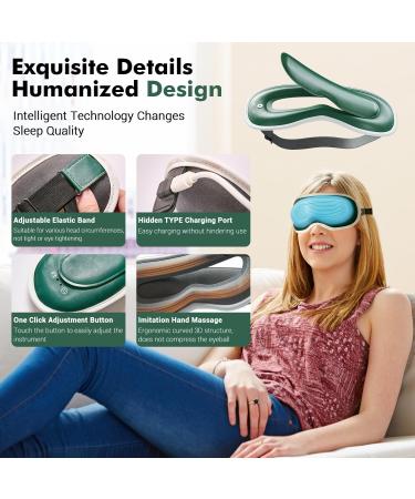 Cordless Heated Eye Mask | Cooling & Washable Eye Compress for Migraines & Dry Eyes | Vision Window Design | Perfect Gift for Men & Women - Buy Online on GoSupps.com