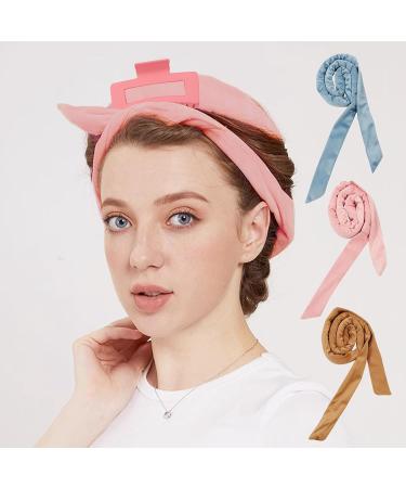 PandyCare Heatless Hair Curler Headband | Overnight Curls | No Heat Curling Set | 100% Combed Cotton | Medium & Long Hair | Blue - Buy Online on GoSupps.com