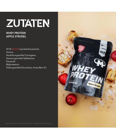 Buy 1kg Mammut Whey Protein - Apple Strudel Flavor | Includes Free Shaker Bar & Powderbank | International Shipping - Buy Online on GoSupps.com