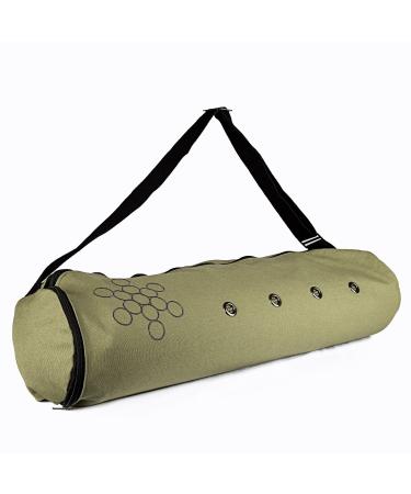 Peace Yoga Air Vent Yoga Exercise Mat Bag Green Circles