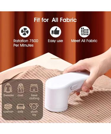 Electric Lint Remover - Fabric Shaver with Safety Lock for Sweaters Clothes & Furniture - White - Buy Online on GoSupps.com