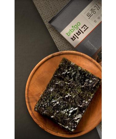 CJ Bibigo Savoury Crispy Roasted Korean Seasoned Seaweed Laver Nori Snacks (10 Pcs) 40g - Buy Online on GoSupps.com