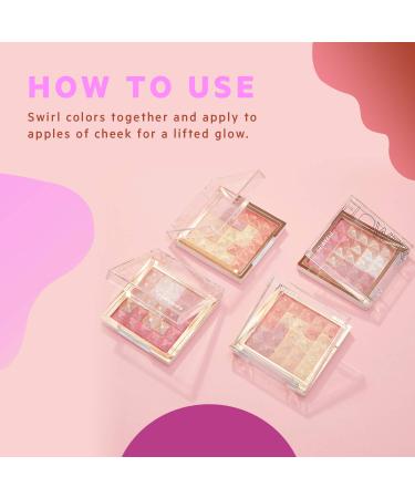 Flower Beauty Pyramid Pressed Pigments Highlighter and Blush - Peach Glow - Buy Online on GoSupps.com