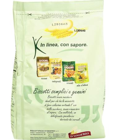 Set of 6 Doemi Biscotti biscuits with whole wheat flour without added sugar 500 g of cakes - Buy Online on GoSupps.com