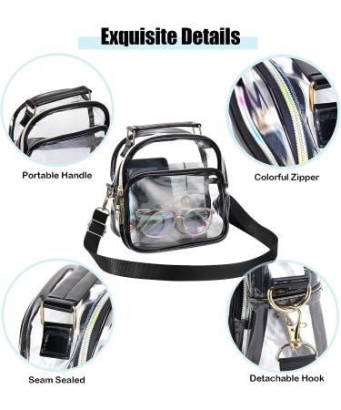 Hysagtek Clear Purse for Women - Stadium Approved Crossbody Bag - Buy Online on GoSupps.com
