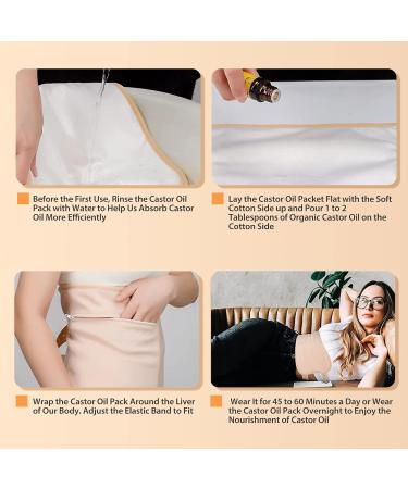 Organic Liver Detox Casting Oil Packs | Reusable Compress with Adjustable Belt | Anti-Oil Leaf Wraps - Style 3 - Buy Online on GoSupps.com