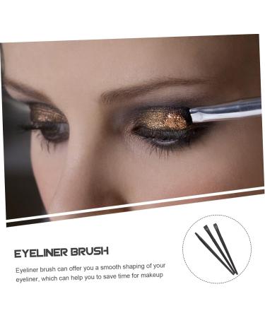 Baluue 3pcs Eyeliner Brush Eyebrow Brush Makeup Make up Brush Eyeliner Tool Plastic Handle Black - Buy Online on GoSupps.com