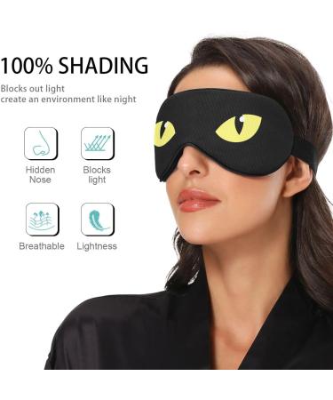 Haskirky Light Blocking Eye Mask - Adjustable Unisex Travel Eye Mask for Deep Sleep and Meditation - Yellow - Buy Online on GoSupps.com