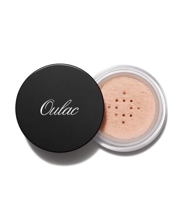 Oulac Misty Filter Loose Setting Powder  8HR Oil Controlling Lasting  Weightless Soft Natural Matte Effect with Powder Puff  Porcelain (01) 8.3g Natural warm for light skin