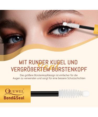 QUEWEL Waterproof Eyelash Glue | Strong Adhesive for Home Use | Improved Brush Head | 1 Pack (5ml) - Buy Online on GoSupps.com