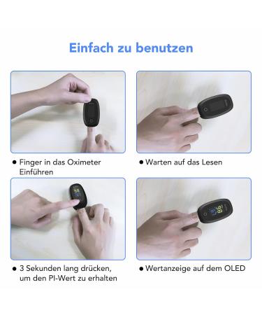 Wellue Pulse Oximeter - Portable Oxygen Saturation & Heart Rate Monitor | Easy to Use Automatic Measurement Batteries Included - Buy Online on GoSupps.com