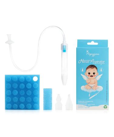 Baby Nasal Aspirator Infant Booger Sucker  Nose Sucker for Baby  Mucus Aspirator for Newborns  Nose Cleaner with 24 Hygiene Filters  Fast and Reusable