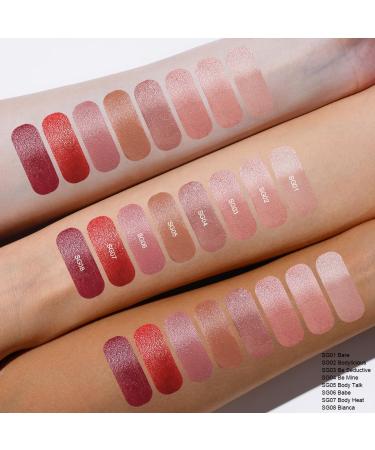 Oulac Pink Moisturising Lipstick - Nourishing Vegan Lip Balm Tinted Nude Shade with Shea Butter for Hydrated Lips | Satin Finish, Highly Pigmented, Gluten-Free Formula - SG06 Babe - Buy Online on GoSupps.com