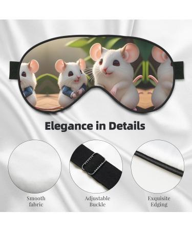 Comfortable Adjustable Mother and Child Rats Eye Mask | Soft Elastic Nighttime Sleep Mask for Men & Women - International Shipping - Buy Online on GoSupps.com