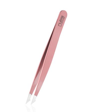 Rubi's tweezers Evolution 2in1 - pointed weird and fine - splinter tweezers for ingrown hair and splinter - pluck eyebrows - pink