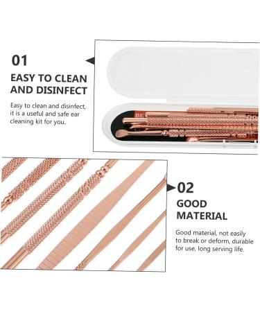HOODANCOS 1set Ear Wax Removal Tools Ear Cleaning Kit Design for Home Use and Cleaning - Buy Online on GoSupps.com