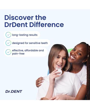DrDent Professional LED Teeth Whitening Kit | Sensitivity Free Formula | (3) Whitening Gel Pens | 30+ Sessions | (1) Remineralization Gel | Rapid Results - Buy Online on GoSupps.com