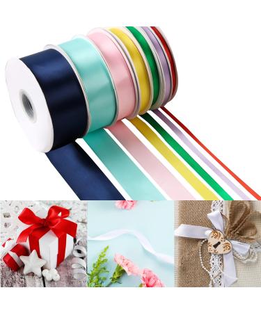 Double Faced Solid Color Ivory Satin Ribbon 1" X 50 Yards Continuous High Density Polyester Ribbon for Gifts Wrapping Wedding Party Crafts Hair Bows Flowers Home DIY Decor Ivory 1" X 50 Yards - Buy Online on GoSupps.com