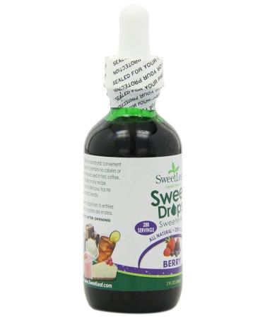 SweetLeaf Sweet Drops Liquid Stevia - Berry Flavor - 2 fl oz (60 ml) | Natural Sweetener - Buy Online on GoSupps.com