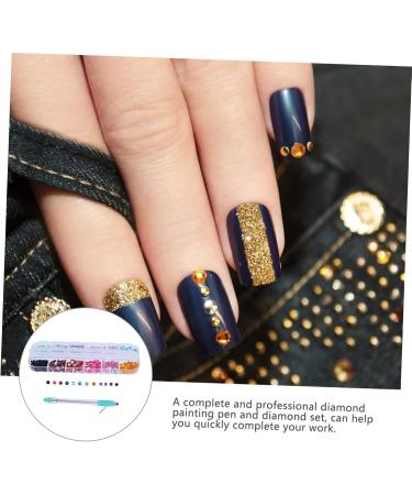 Healeved 1 Set Manual Drilling Pen Nail Diamonds Rhinestones Nail Dotting Pen Nail Rhinestone Diy Rhinestone Painting Pen Nail Art Pen Diy Handicraft Pens Kit Stylus Drill Pc Manicure Tools - Buy Online on GoSupps.com