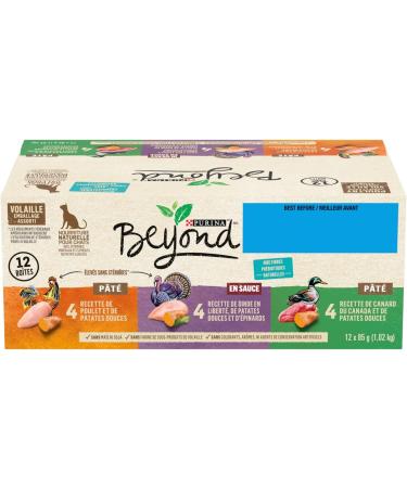 Purina Beyond Fish and Poultry P t Natural Wet Cat Food Variety Pack (36 Cans) Cat Food + Poultry P t Variety Pack - Buy Online on GoSupps.com
