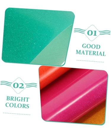 Anneome Fake Jelly Leather 8 Sheets Jelly Leather Earring Making Materials Furniture Upholstery Fabric Earrings Glossy - Buy Online on GoSupps.com