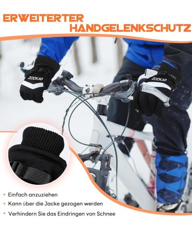 Zookao Winter Gloves for Men & Women - Touchscreen Bicycle & Skiing Gloves Non-Slip Thermal Running & Cycling Gear - Buy Online on GoSupps.com