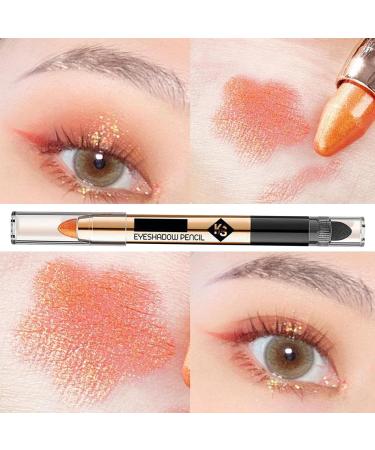 Highlighter Eye Shadow Stick | Waterproof Long Lasting Eyeshadow Stick for Women Girls 2 in 1 - Eyeshadow Stick Gives You Up to 12 Hours of Smudge-Proof Eyeshadow Makeup Sugar Orange Aezon 02#sugar Tachibana - Buy Online on GoSupps.com