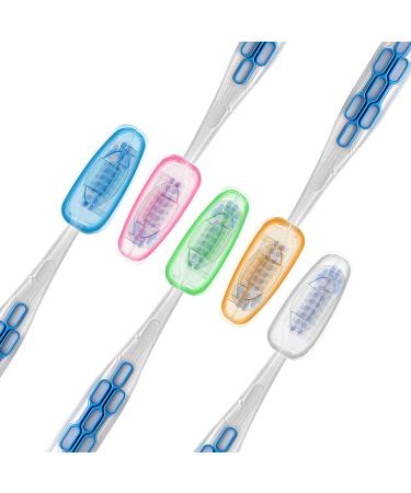 Buy Aster 20-Piece Toothbrush Covers - Portable Travel Caps in 5 Colors for Home Camping & School - International Shipping Available - Buy Online on GoSupps.com