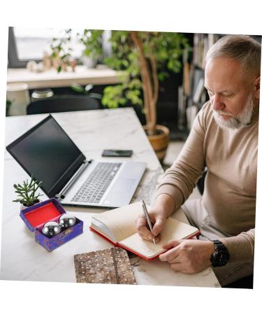 Combined Massager 2-Piece Fitness Handballs for Seniors - Baoding Meditation & Massage Balls - Brass & Iron Boccia Balls for Relaxation - Buy Online on GoSupps.com